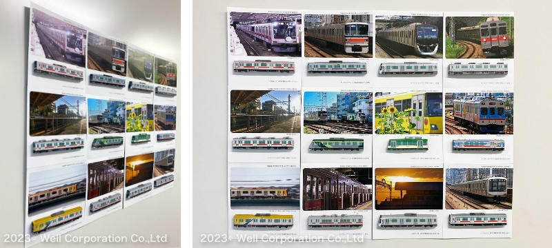 全ての車両をポスターでも楽しめる!1つで2度楽しめる卓上カレンダー