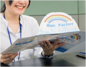 ポップアップで周囲にもPR