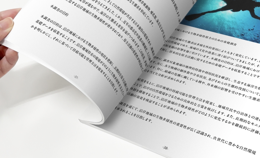 ページノンブルや背表紙への文字入れ