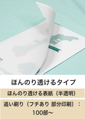 ほんのり透ける