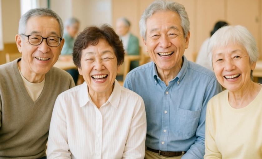 笑顔の高齢者イメージ