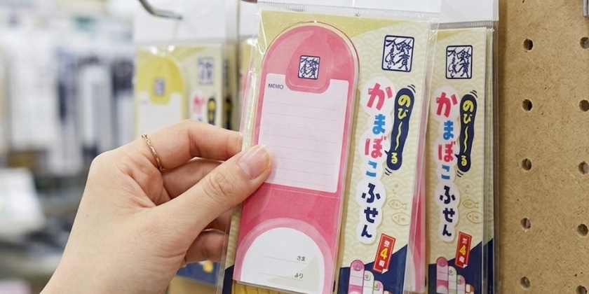 のびーるかまぼこふせんが人気商品に