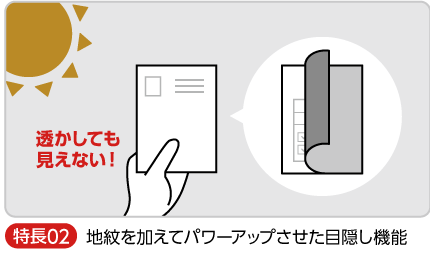 地紋を加えて遮光性を強化