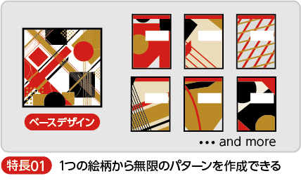 顧客属性に合わせた情報をカラーで可変印刷できる