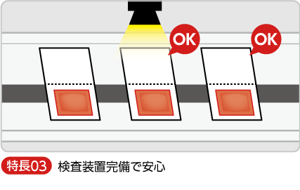 検査装置完備で安心