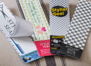 スタイリストシール｜スマートな毛取りノベルティ