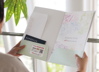 【資料配布に最適】ポケットフォルダーで、商談をスムーズに！