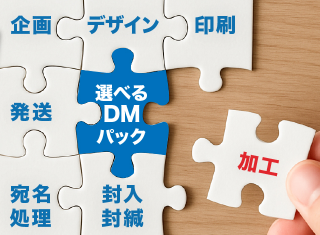 DM施策、ムダなく自由に！「必要な工程だけを選べる」新発想